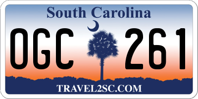 SC license plate OGC261