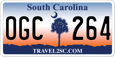 SC license plate OGC264