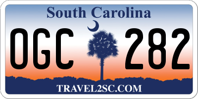 SC license plate OGC282