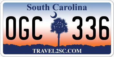 SC license plate OGC336