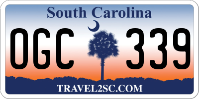 SC license plate OGC339