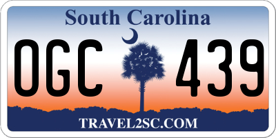 SC license plate OGC439