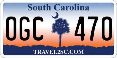 SC license plate OGC470