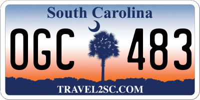 SC license plate OGC483