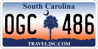 SC license plate OGC486