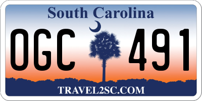SC license plate OGC491