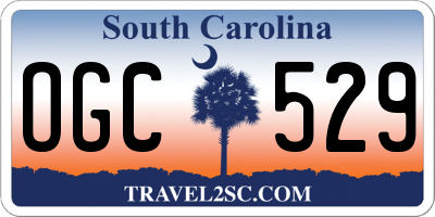 SC license plate OGC529