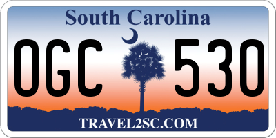 SC license plate OGC530