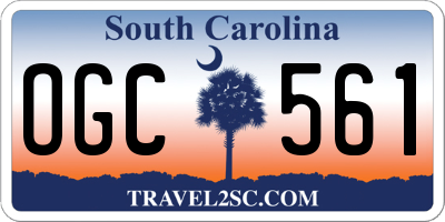 SC license plate OGC561