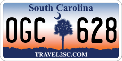 SC license plate OGC628