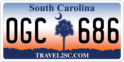 SC license plate OGC686