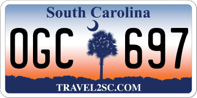 SC license plate OGC697
