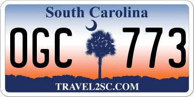 SC license plate OGC773