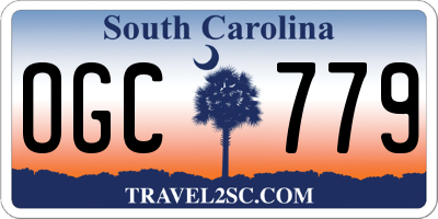 SC license plate OGC779