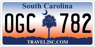 SC license plate OGC782