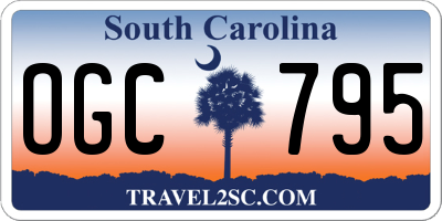 SC license plate OGC795