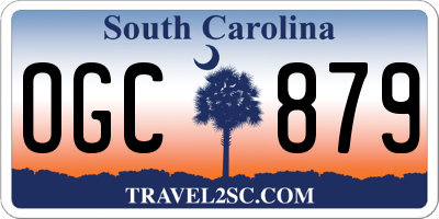 SC license plate OGC879