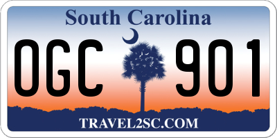 SC license plate OGC901