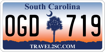 SC license plate OGD719