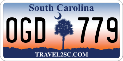 SC license plate OGD779