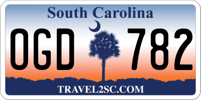 SC license plate OGD782