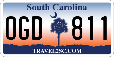 SC license plate OGD811