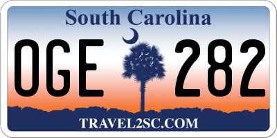 SC license plate OGE282