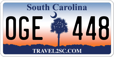SC license plate OGE448