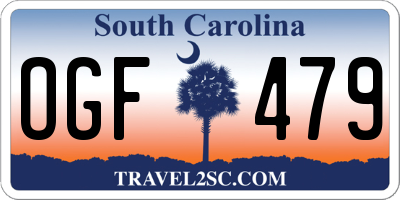 SC license plate OGF479