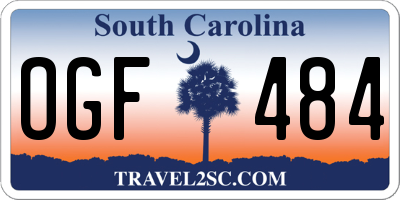 SC license plate OGF484