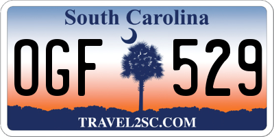 SC license plate OGF529
