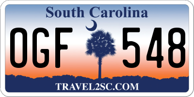 SC license plate OGF548