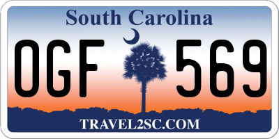 SC license plate OGF569