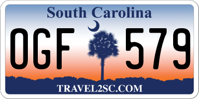 SC license plate OGF579