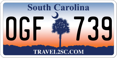 SC license plate OGF739