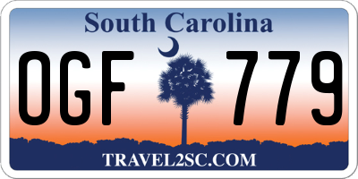 SC license plate OGF779