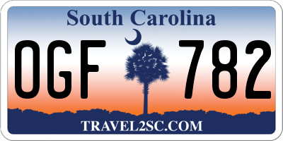 SC license plate OGF782