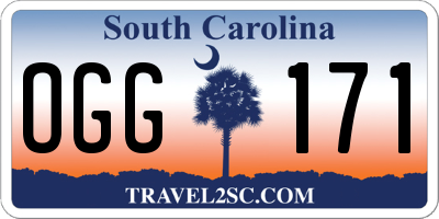 SC license plate OGG171