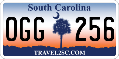 SC license plate OGG256