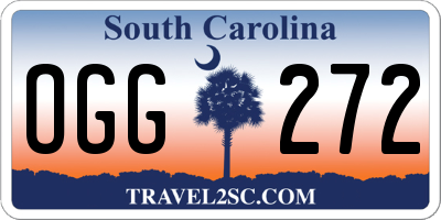 SC license plate OGG272