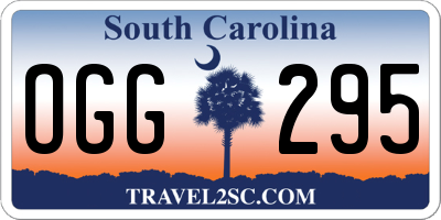 SC license plate OGG295