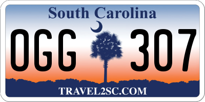 SC license plate OGG307