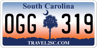 SC license plate OGG319