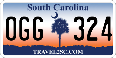 SC license plate OGG324