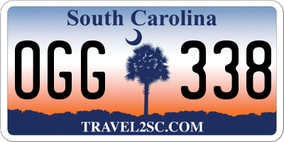 SC license plate OGG338