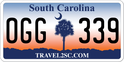 SC license plate OGG339