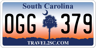 SC license plate OGG379