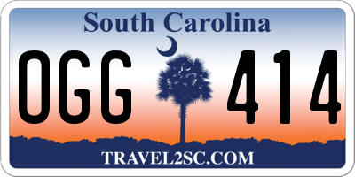SC license plate OGG414