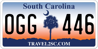 SC license plate OGG446