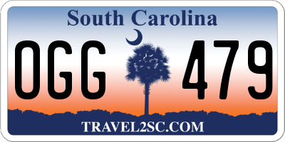 SC license plate OGG479
